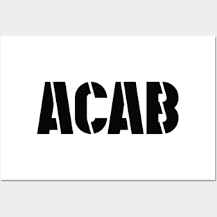 ACAB (black text) Posters and Art